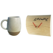 Load image into Gallery viewer, Stoneware Mug w/ Wood Gift Box, 2 Colors, 4 Styles
