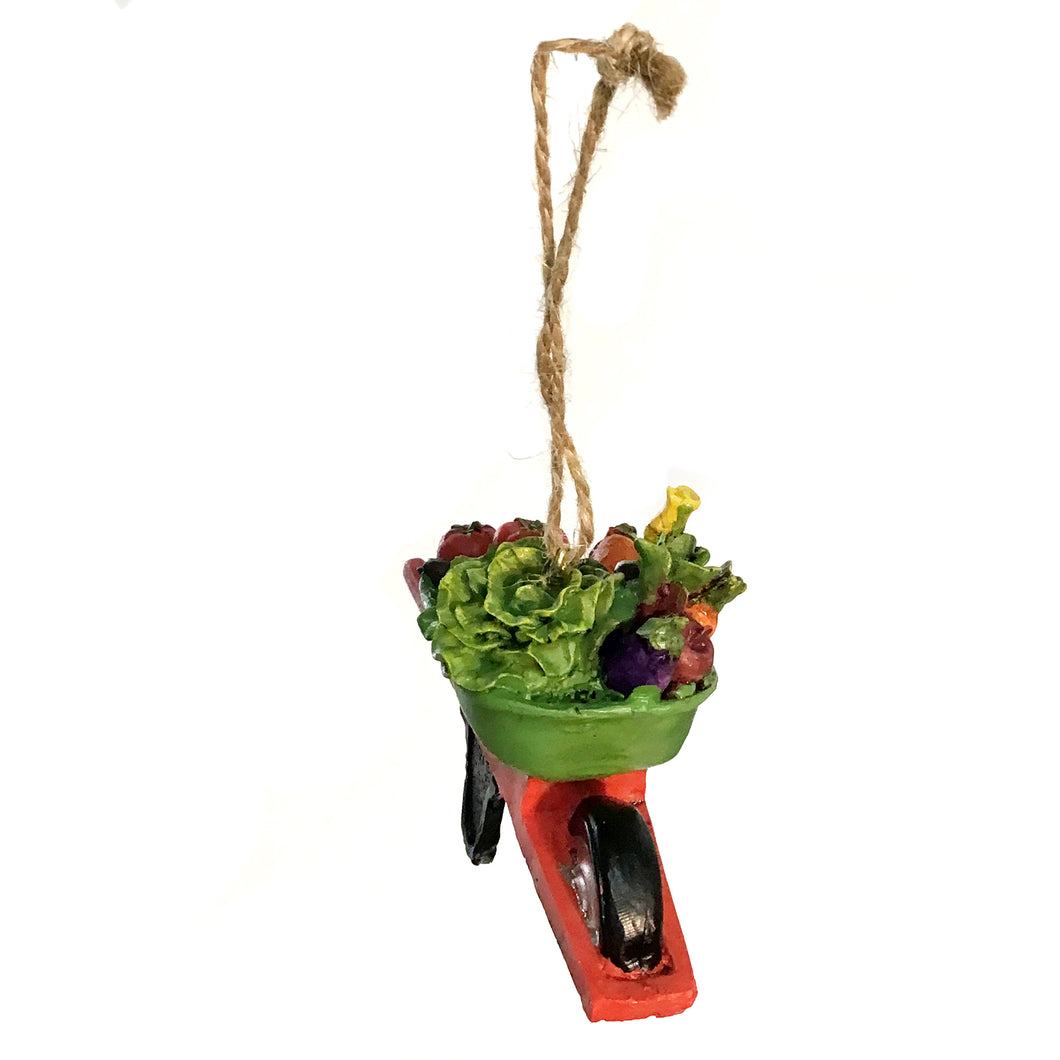Ornament, Resin, Veg Cart/Palnt Stand
