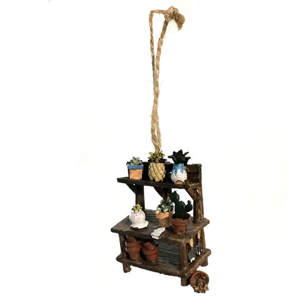 Ornament, Resin, Veg Cart/Palnt Stand