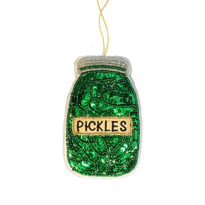 Ornament, Homemade Beaded Fabric Caviar/Sa