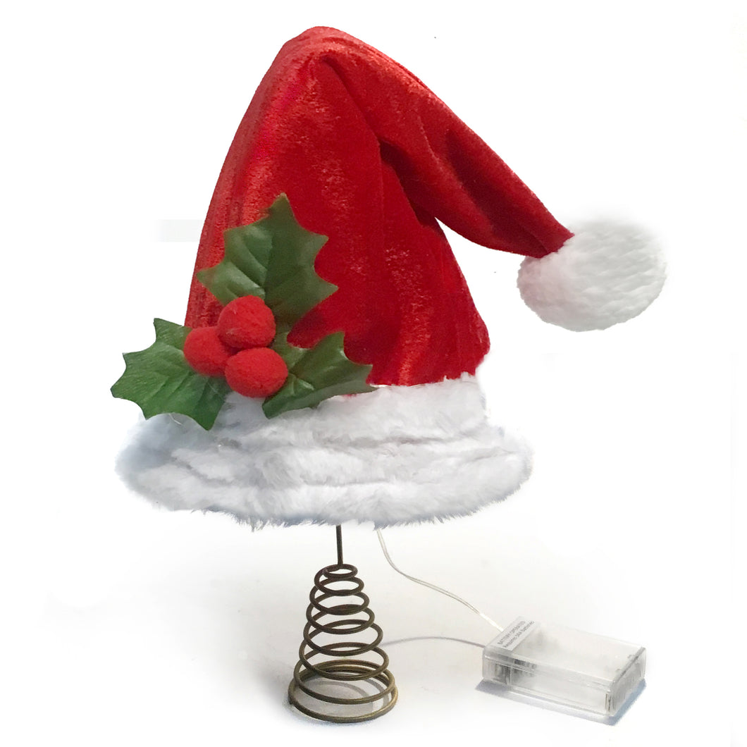 Santa Hat Tree Topper