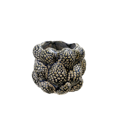 Pot, 5in, W/ 3D Pinecone