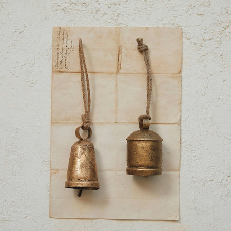 Metal Antique Brass Bell Ornaments