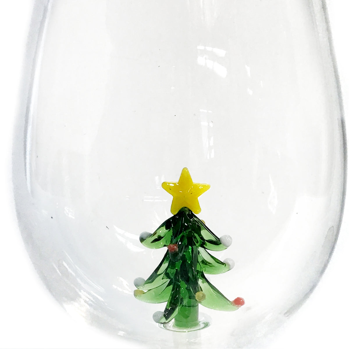 Xmas Icons Stemless Wine Glass, Set of 4
