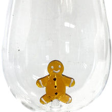 Load image into Gallery viewer, Xmas Icons Stemless Wine Glass, Set of 4
