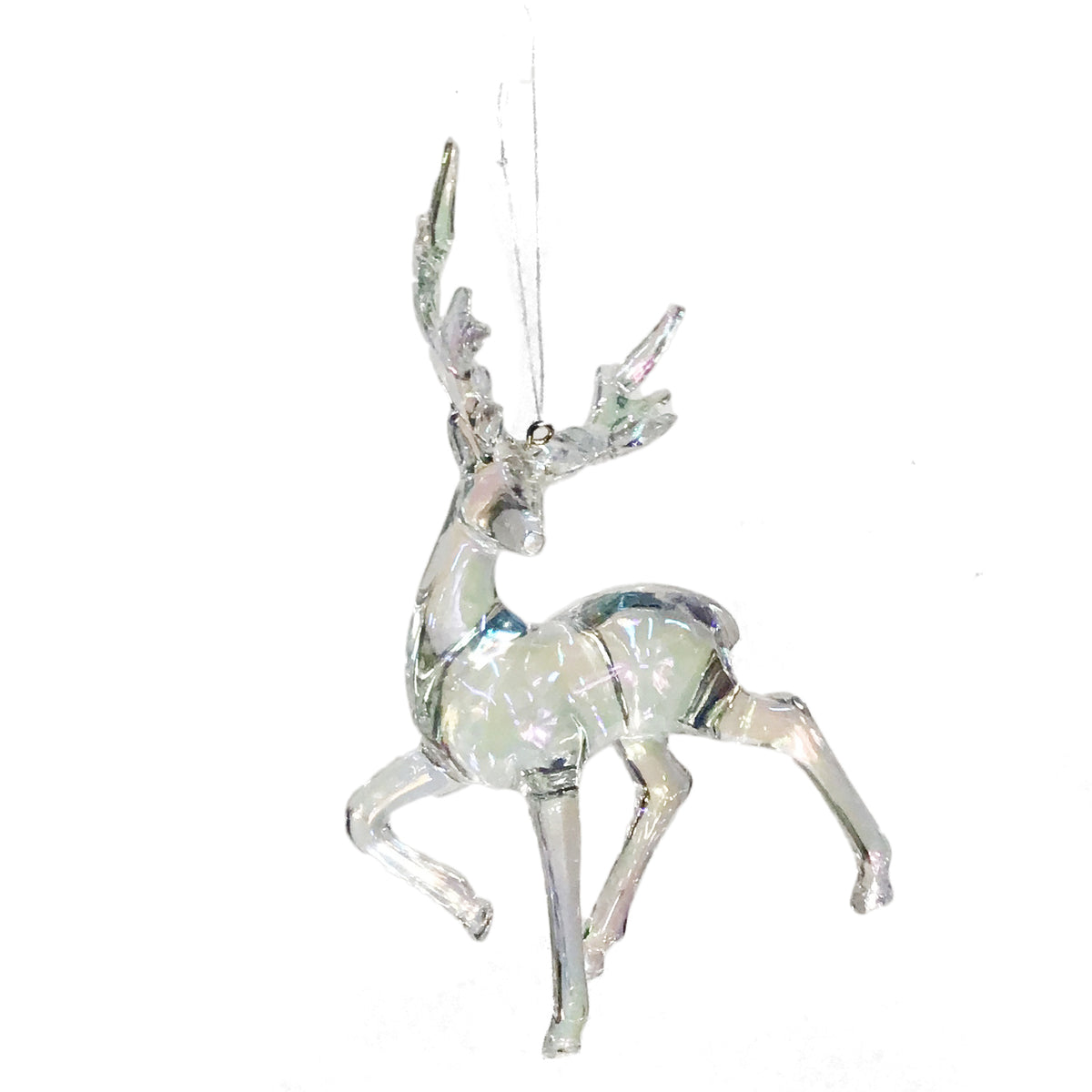 Iridescent Reindeer Ornament, 2 Assorted