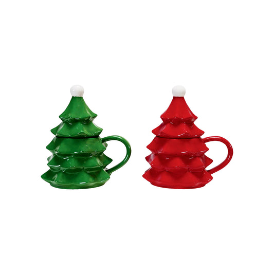 Ceramic Mug, Christmas Tree, 12oz