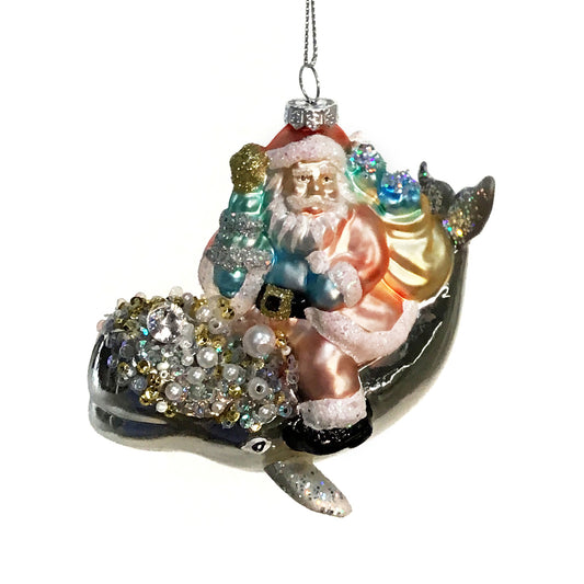 Ornament, Santa With Sea Life