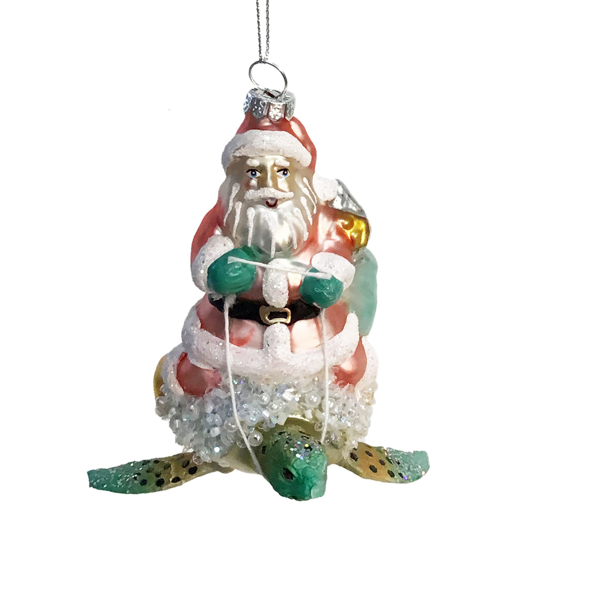 Ornament, Santa With Sea Life