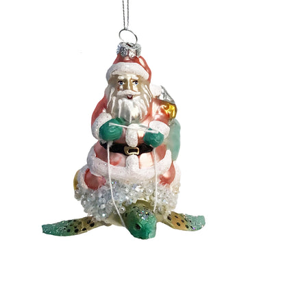 Ornament, Santa With Sea Life