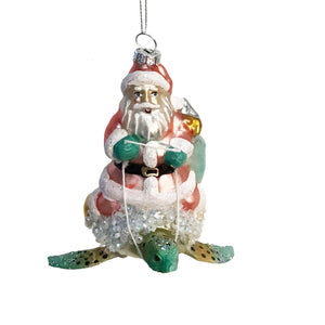 Ornament, Santa With Sea Life