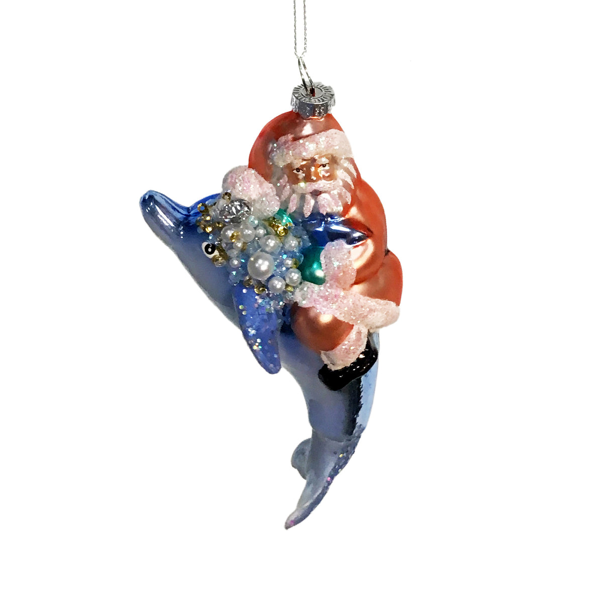 Ornament, Santa With Sea Life
