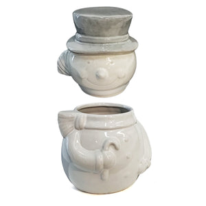 Ceramic Christmas Snowman Cookie Jar