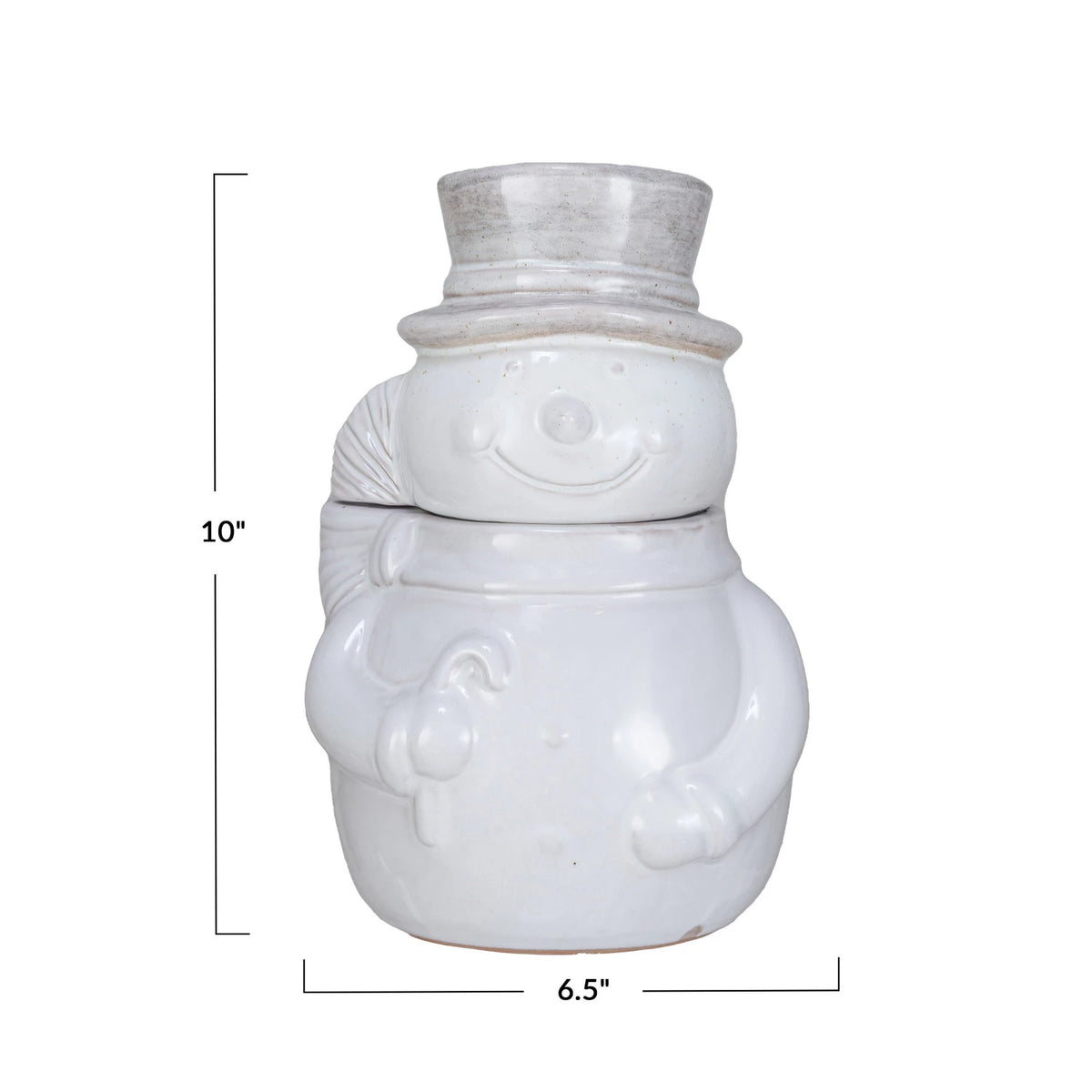 Ceramic Christmas Snowman Cookie Jar