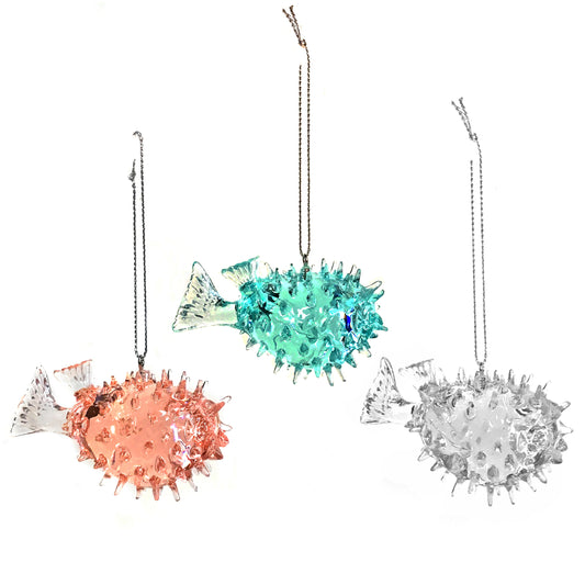 Ornament, Resin Puffer Fishl, Ast