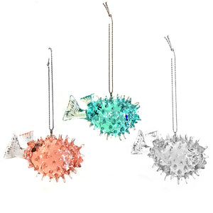 Ornament, Resin Puffer Fishl, Ast