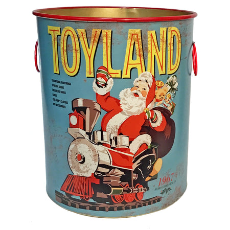 Christmas Metal Buckets, 14in