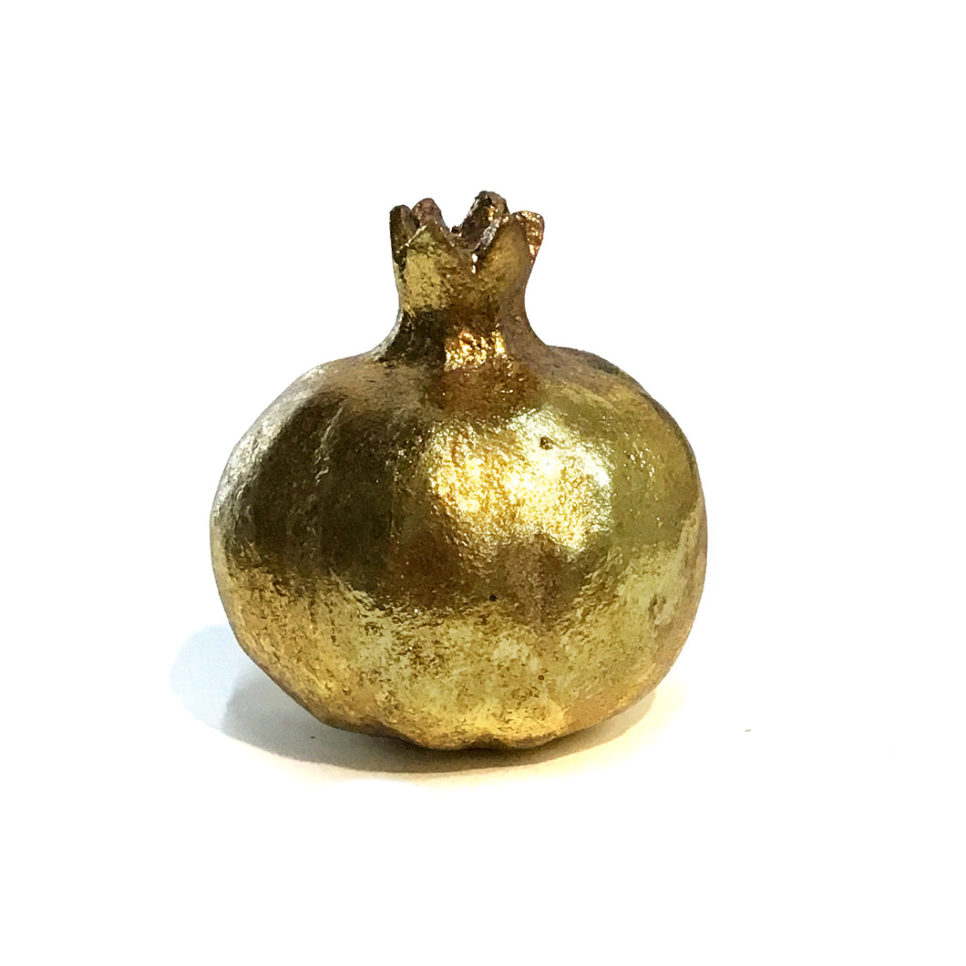 Resin Antique Gold Pomegranates, Ast