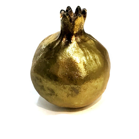 Resin Antique Gold Pomegranates, Ast
