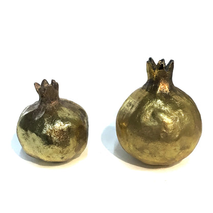 Resin Antique Gold Pomegranates, Ast