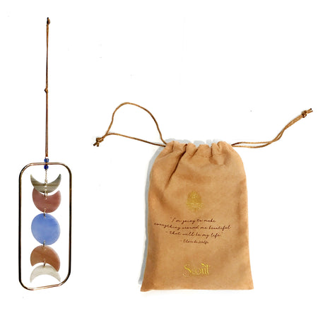 Staind Glass Suncatcher -Moon Phases