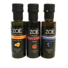 Load image into Gallery viewer, Zoe Olive Oil - 100ml Mini Trio - Oil/Balsamics
