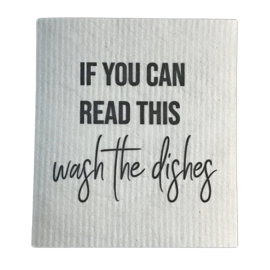 Swedish Dishcloth, If you Can Read This....
