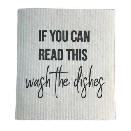 Swedish Dishcloth, If you Can Read This....