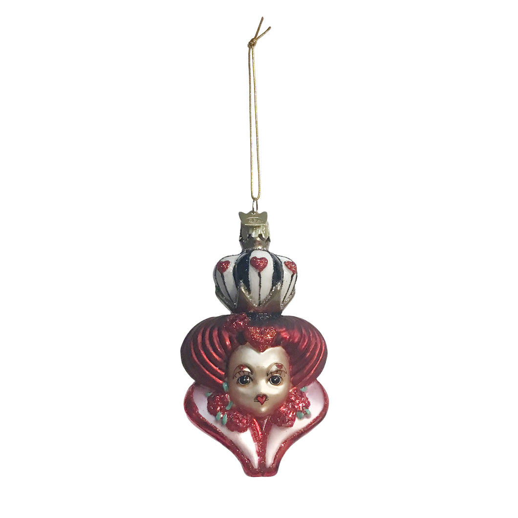 Ornament, Glass, Queen Of Hearts