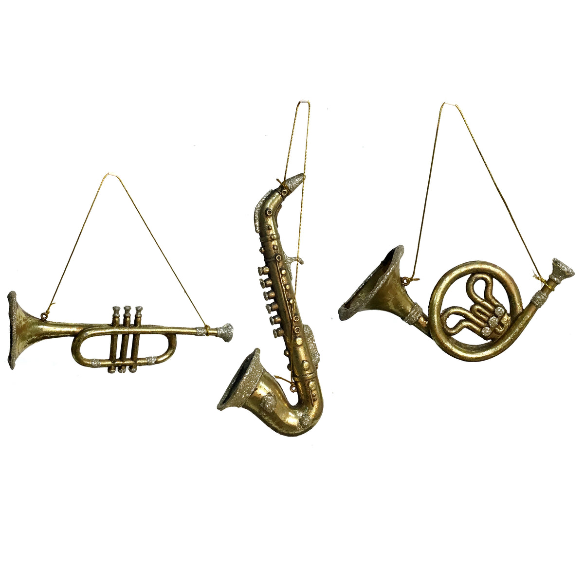 Gold Antique Instrument Ornament