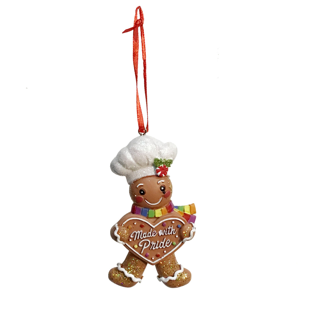 Ornament, Pride Gingerbread Chef