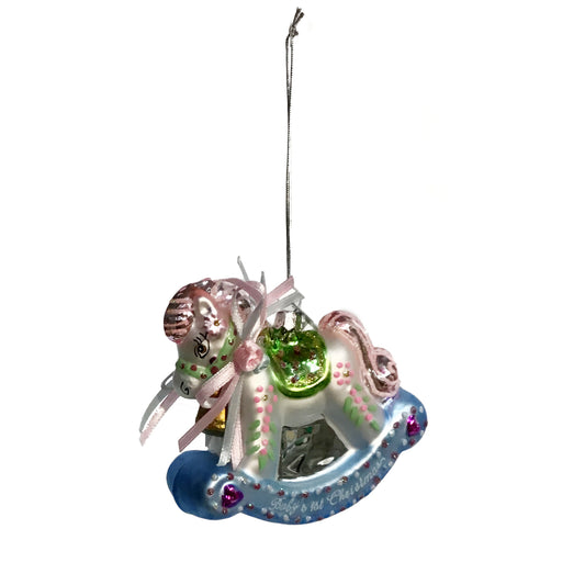 Ornament, Babys 1st Xmas Rocking Horse