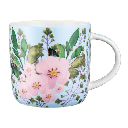 Ceramic Mug, Bouquet Blue