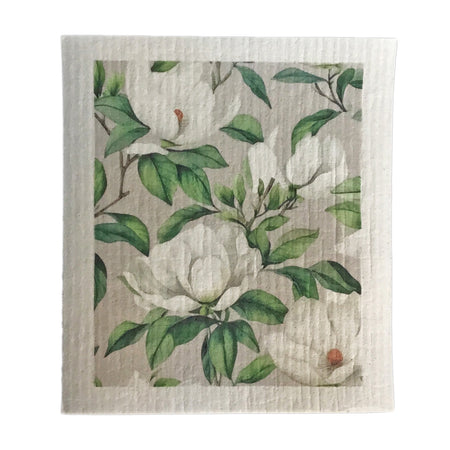 Swedish Dishcloth, White Blossom