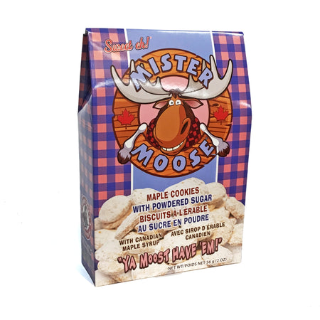 Mr. Moose- Maple Cookies w/Powdered Sugar