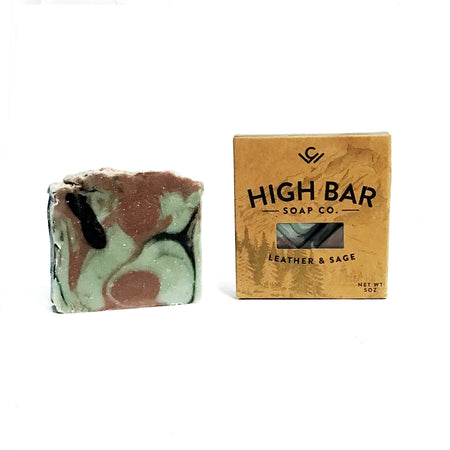High Bar- Soap, Leather & Sage