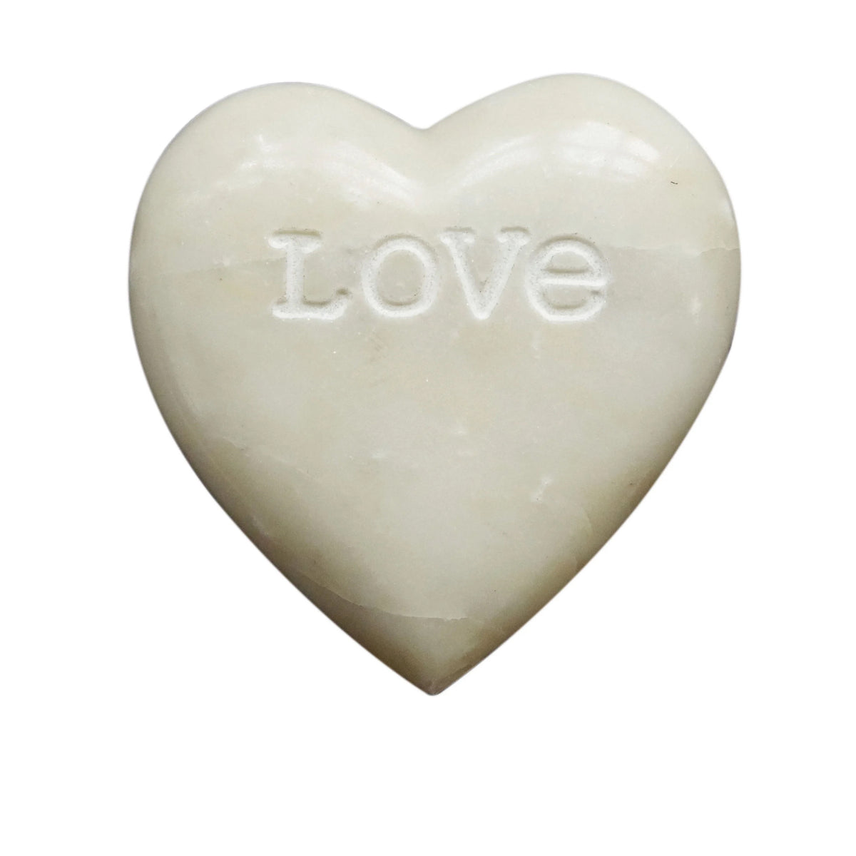 Soap Stone Heart, Engraved "Love"