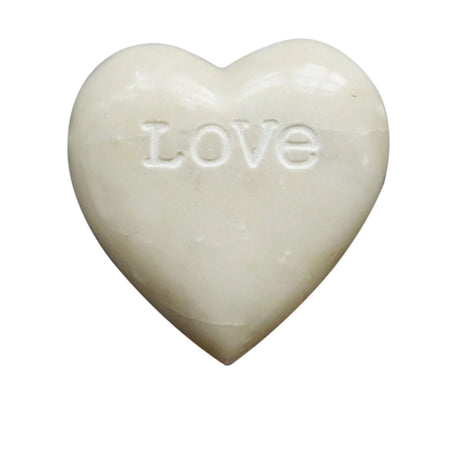 Soap Stone Heart, Engraved "Love"