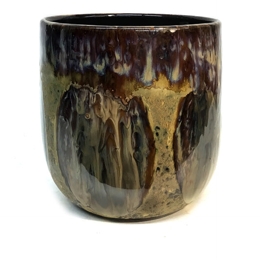 Pot, 8in, Stoneware, Reactive Glaze, Multi Color