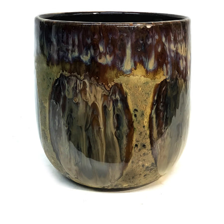 Pot, 8in, Stoneware, Reactive Glaze, Multi Color