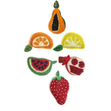 Load image into Gallery viewer, Tape Measure, Wool Felt Fruit, Ast
