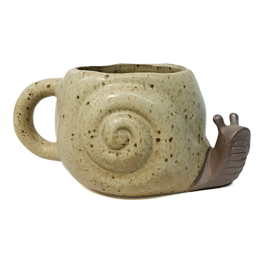 Stoneware Mug Reactive Glaze 12oz Snail