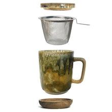 Load image into Gallery viewer, Stoneware Mug 10oz, W/ Strainer
