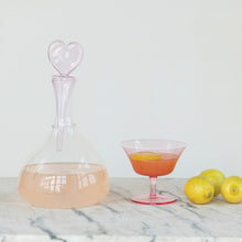 Load image into Gallery viewer, Glass Decanter, 1-1/2 Quart, Blown Heart
