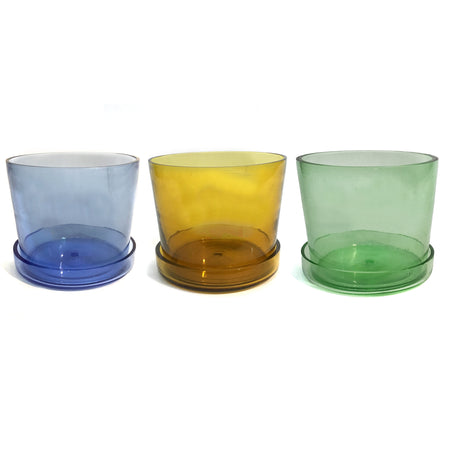 Pot, 5in Blow Glass, Assorted Colors