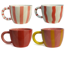 Load image into Gallery viewer, Stoneware Mug 10oz, Striped

