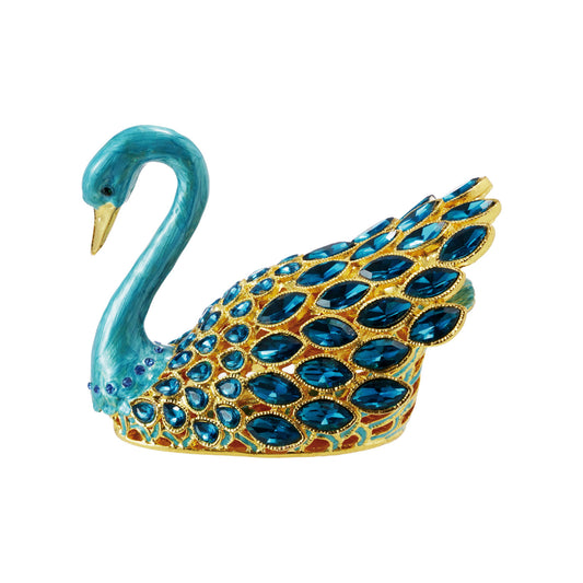 Metal Trinket Box, Swan