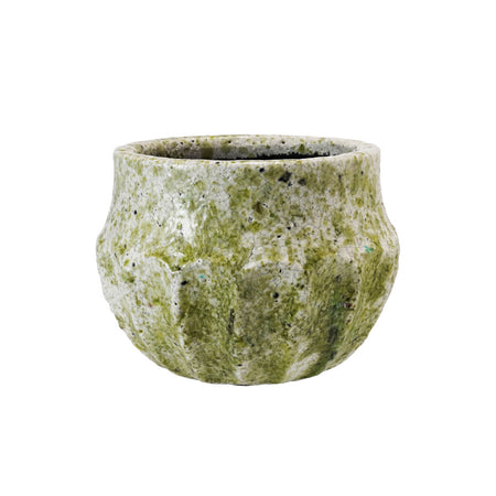 Planter, 4in, Green Terra Cotta