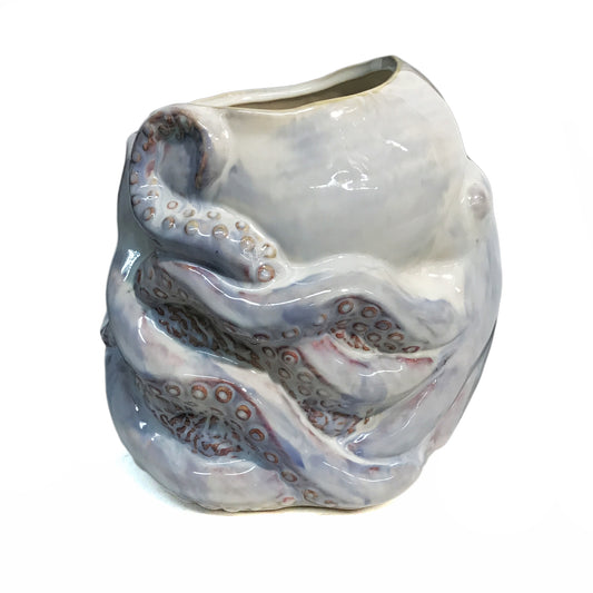Planter, 4in, Stoneware Octopus