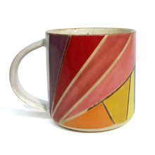 Load image into Gallery viewer, Stoneware Mug 14oz, Mulicolor Relief Design
